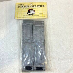 VTG Evenbake 2pc Adjustable Cake Pan Strips Set for Baking Moist, Even Cakes